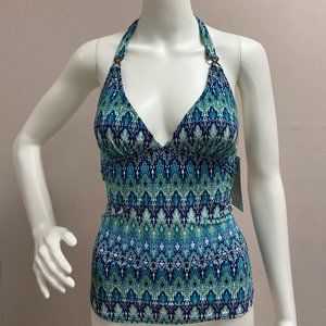 Profile by Gottex Blue Tankini Swim Top